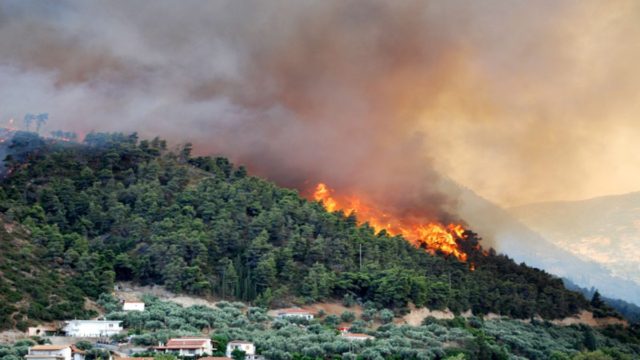 Φωτιά στη Μάνδρα – Έχουν κινητοποιηθεί επτά οχήματα