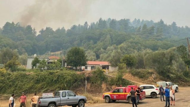 Φωτιά στην Αρκαδία: Μεγάλη πυρκαγιά στην Γορτυνία