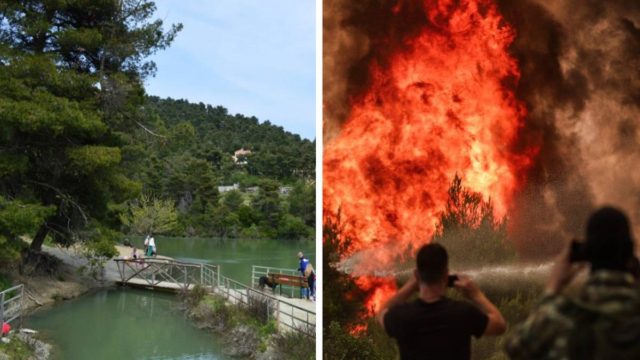 Φωτιά στην Αττική: Αναζωπύρωση στη περιοχή της λίμνης Μπελέτσι – Εκκενώνεται κακήν κακώς η Ιπποκράτειος Πολιτεία