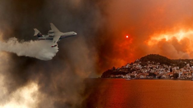 Φωτιά στην Εύβοια: Δείτε βίντεο με τις δραματικές διασώσεις πολιτών από πλωτά μέσα