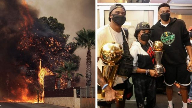 «Ευχόμαστε να μην έχουμε θύματα από τη φωτιά»: Ο Γιάννης Αντετοκούνμπο για τη τεράστια πυρκαγιά στη Βαρυμπόμπη!