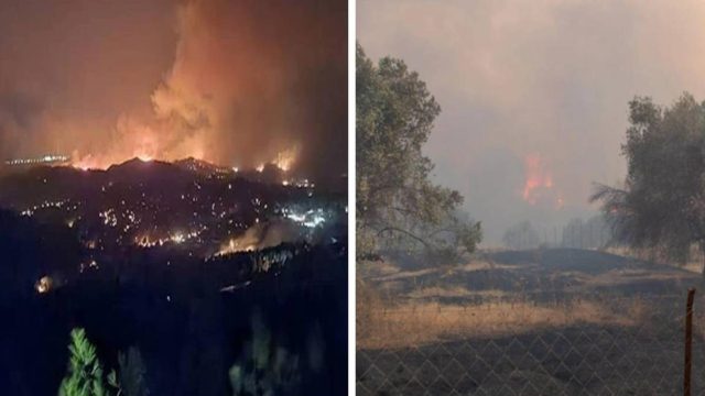 Πύρινη κόλαση στη Ρόδο: Μαίνεται ανεξέλεγκτη η φωτιά! Μάχη σε τρία μέτωπα