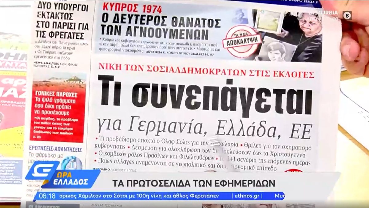 Τα πρωτοσέλιδα των εφημερίδων (27/09)