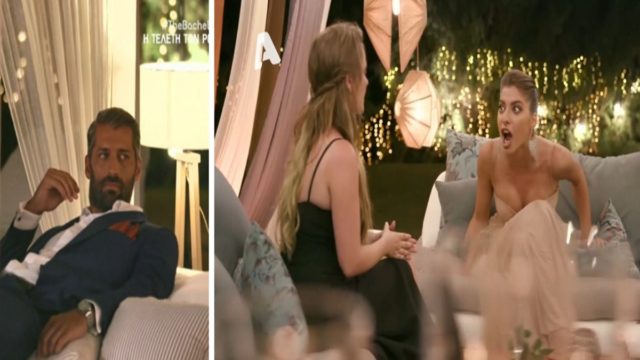 The Bachelor 2: «Σκοτώθηκαν» Φαίη και Άννα – Της πέταξε τη σαμπάνια και ο Αλέξης… (Video)