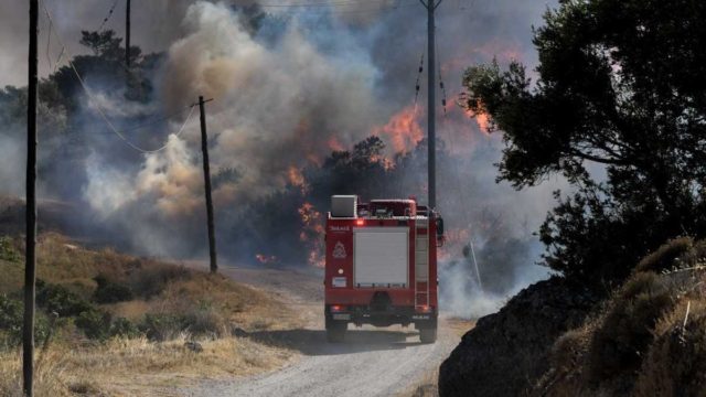 Φωτιά στην Εύβοια – Οι περιοχές που κινδυνεύουν με τον καύσωνα του Σεπτεμβρίου