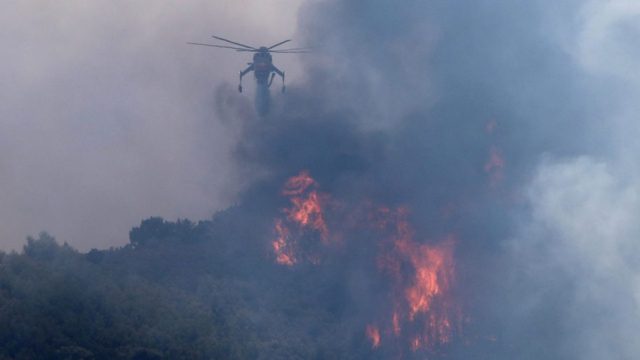 Φωτιά στην Ανατολική Μάνη