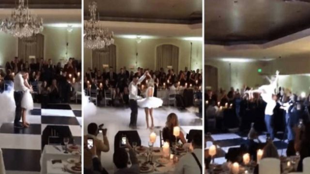 Γαμπρός και νύφη χορεύουν το «Dirty Dancing» και εκπλήσσουν τους καλεσμένους τους! (video)