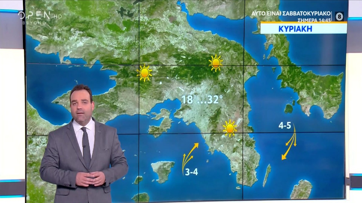 Καιρός σήμερα 26/9: Με καλοκαιρινές συνθήκες η Κυριακή! Πού θα «σκαρφαλώσει» ο υδράργυρος – Αναλυτική πρόγνωση από τον Κλέαρχο Μαρουσάκη (Video)