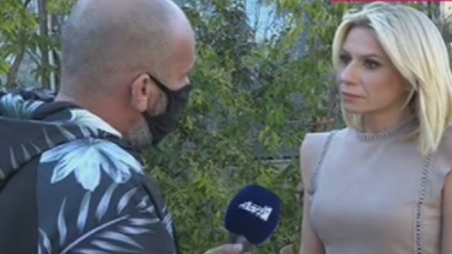 Σε άβολη θέση η Κατερίνα Καραβάτου: «Άλλη ερώτηση, δεν θα μιλήσουμε για τον Κρατερό»