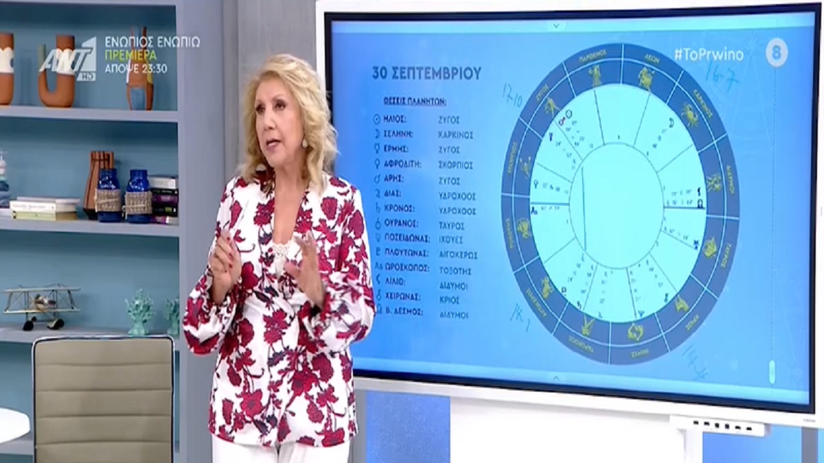 Λίτσα Πατέρα: «Χρειάζεται προσοχή!» – Τα ζώδια που θα περάσουν δύσκολα
