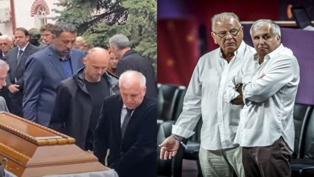 Ραγίζουν και τα τσιμέντα: Ο Ομπράντοβιτς κουβάλει το φέρετρο του Ίβκοβιτς στη κηδεία του! (video)
