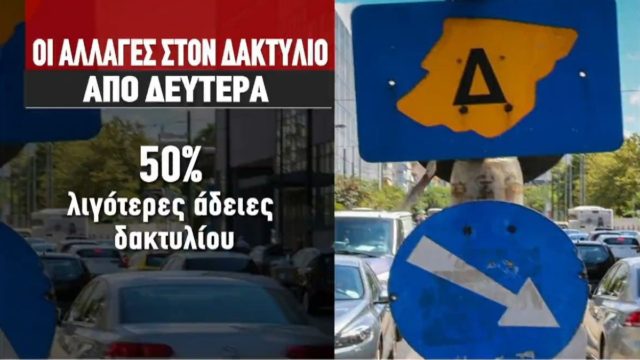 Δακτύλιος: Τι αλλάζει από τη Δευτέρα (25/10) – Ποιοι εξαιρούνται και ποια είναι τα όρια (Video)