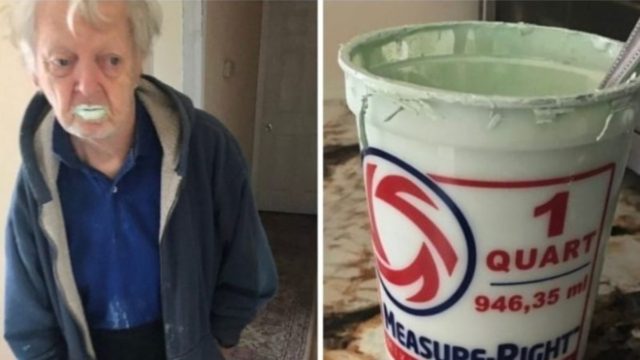 Παππούς έφαγε λαδομπογιά αντί για γιαούρτι κατά λάθος και… Δείτε τι συνέβη!