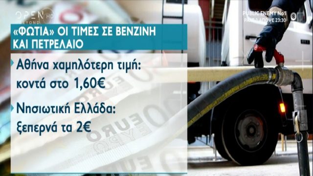 Αυξήσεις «φωτιά» στα καύσιμα: Η Ελλάδα έχει την ακριβότερη βενζίνη στην Ευρώπη (Video)