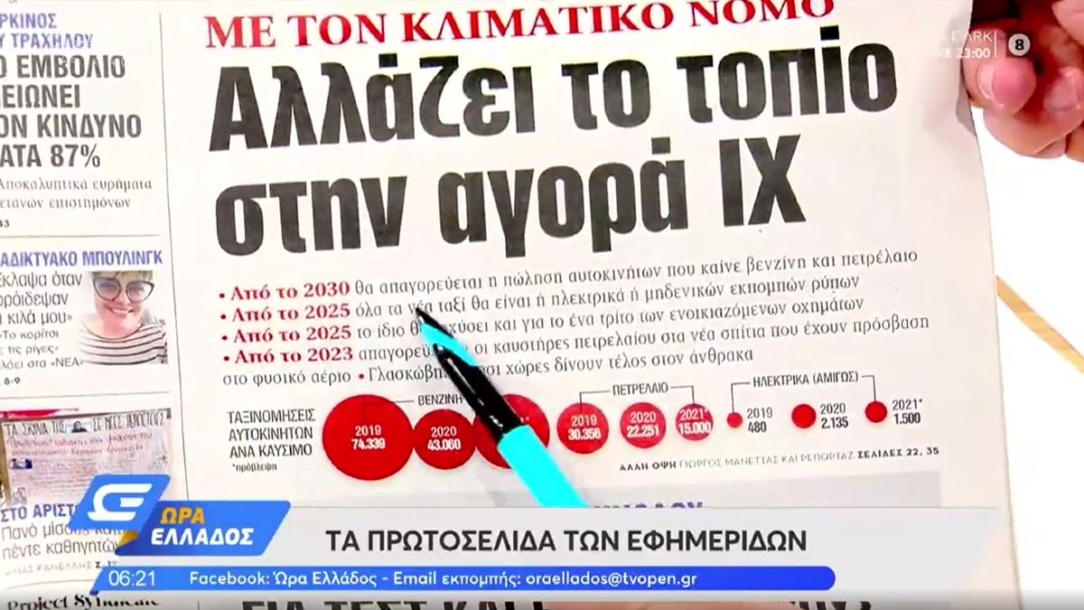 Τα πρωτοσέλιδα των εφημερίδων (05/11)