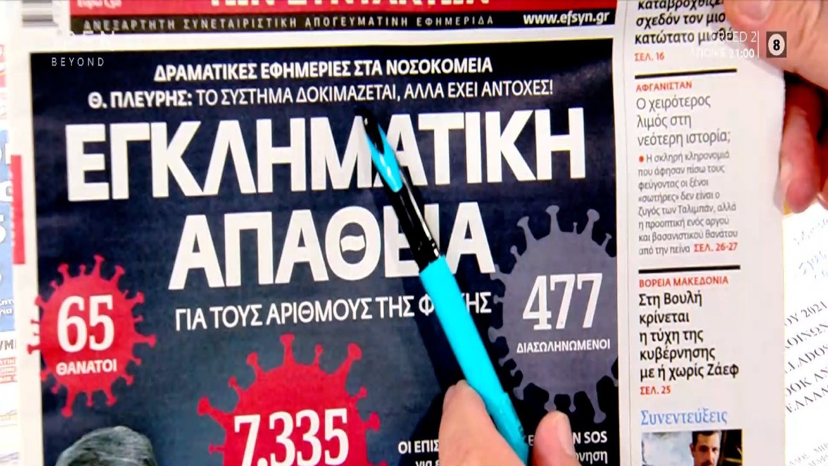 Τα πρωτοσέλιδα των εφημερίδων (09/11)