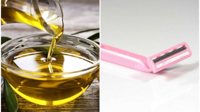 Βούτηξε ένα ξυραφάκι σε ελαιόλαδο και στη συνέχει ξύρισε τα πόδια της – Μόλις δείτε το λόγο θα τρέξετε να το κάνετε