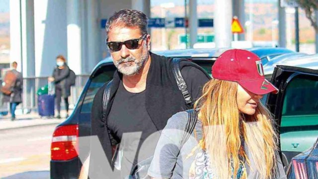 Επεισόδιο στο αεροδρόμιο με Βασίλη Μπισμπίκη και Δέσποινα Βανδή! Αποκλειστικές φωτογραφίες