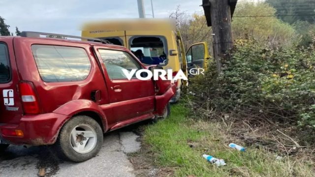 Θεσσαλονίκη: Τροχαίο με τζιπ που συγκρούστηκε με σχολικό λεωφορείο