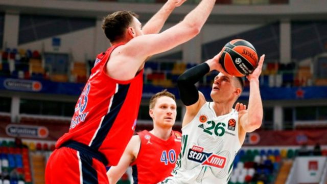ΤΣΣΚΑ Μόσχας – Παναθηναϊκός 97-77: Άλλη μια ήττα για το τριφύλλι