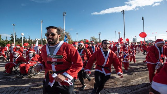 To 7o Santa Run έφερε τα Χριστούγεννα στο Ο.Α.Κ.Α «Σπύρος Λούης»