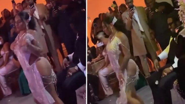 Άναψε «φωτιές» η εκρηκτική νύφη! Το twerking με το στρινγκ που τρέλανε γαμπρό και καλεσμένους (Video)