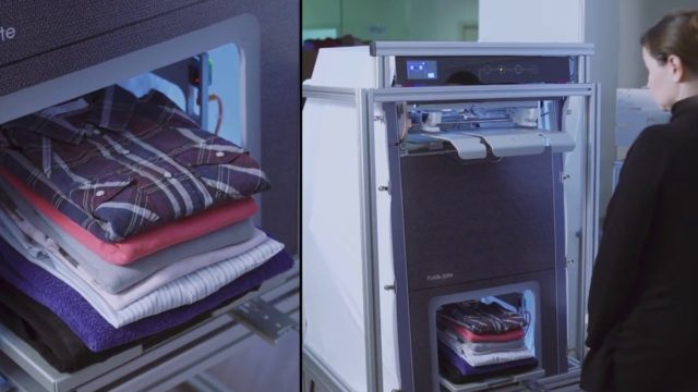 Ήρθε η συσκευή που διπλώνει και σιδερώνει τα ρούχα μετά το πλυντήριο