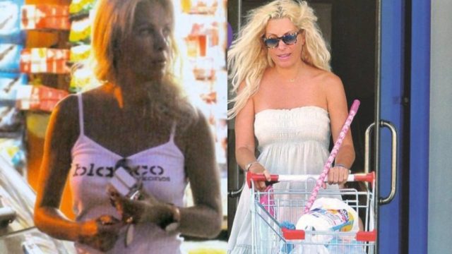 Τι φοράει η Ελένη Μενεγάκη για να πάει σούπερ μάρκετ: Τζιν παντελόνια, adidas και fluffy μπουφάν