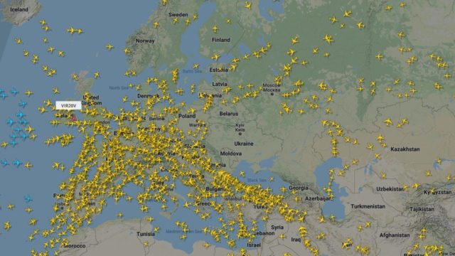 Εικόνα σοκ από το Flight Radar: Δεν πετάει τίποτα πάνω από την Ουκρανία!