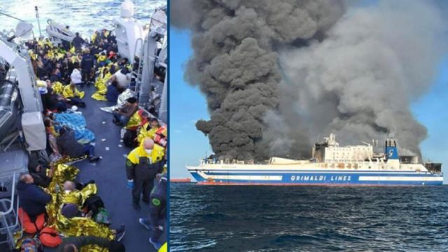 Φωτιά σε πλοίο στην Κέρκυρα: Θρίλερ με δύο εγκλωβισμένους – Τρεις Ελληνες μεταξύ των αγνοουμένων! Τέσσερις επιβάτες στο νοσοκομείο, ανάμεσά τους ένα μωρό! (Video)
