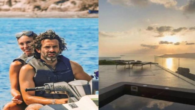 Πόσο; Τόσο κοστίζει μια βραδιά στο ξενοδοχείο του Φίλιππου Μιχόπουλου και της Αθηνάς Οικονομάκου στη Σαντορίνη