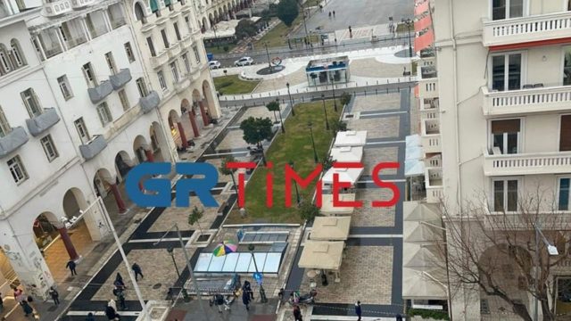 Θρίλερ στη Θεσσαλονίκη – Πλατεία Αριστοτέλους: Εκκενώθηκε η «καρδιά» της πόλης – Κλειστά τα καταστήματα (photo-video)
