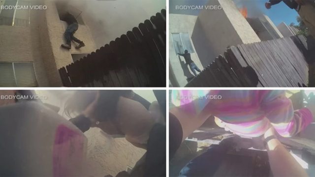 Σοκαριστικό: Πολίτης σώζει την τελευταία στιγμή δύο παιδιά από φλεγόμενο κτίριο – Το βίντεο που κόβει την ανάσα