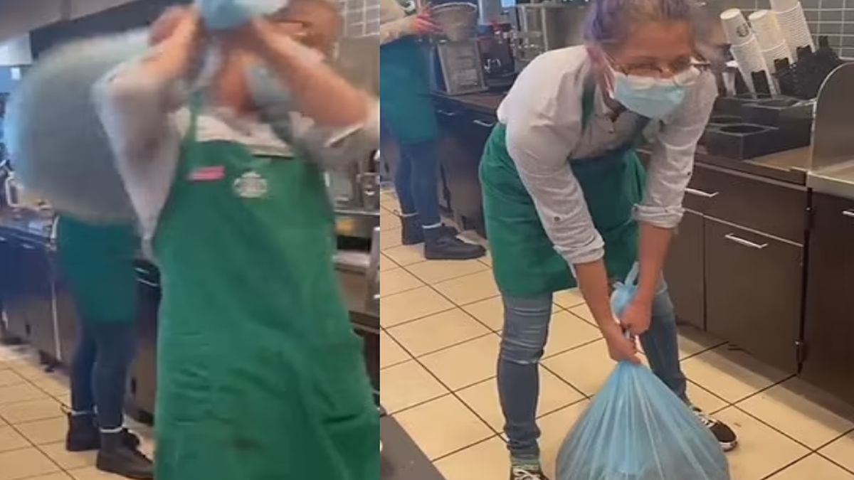 Πήγε να σηκώσει ένα σακί καφέ και η τούμπα της έγινε viral (video)