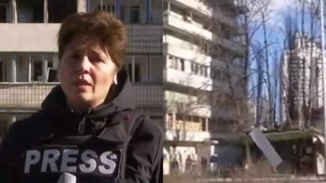 Σοκάρει δημοσιογράφος της ΕΡΤ για τους βομβαρδισμούς στο Κίεβο – “Μας ρίχνουν…” ( video)