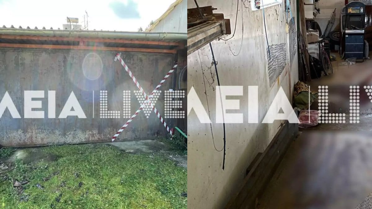 Έγκλημα στην Ανδραβίδα: Εικόνες “σοκ” από την αποθήκη της φρίκης (φωτο)