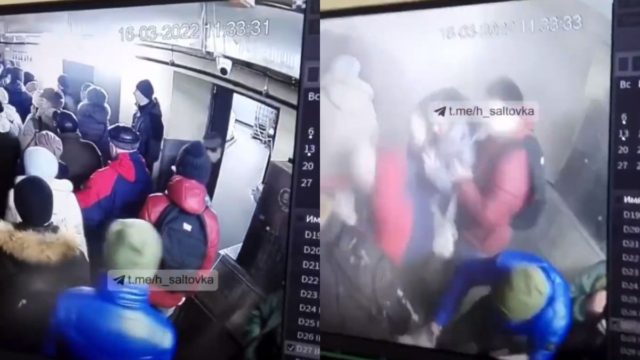 Βίντεο που “κόβει” την ανάσα: Η στιγμή που ρωσική οβίδα «σκάει» δίπλα από κόσμο σε σούπερ μάρκετ (video)