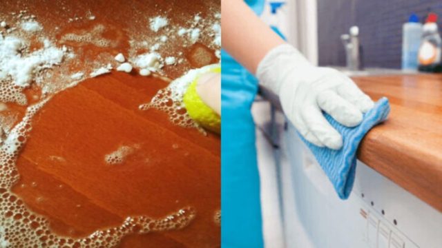 Έριξε μαγειρική σόδα στον πάγκο της κουζίνας και τον έτριψε – Το αποτέλεσμα; Φανταστικό!