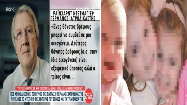Νεκρά παιδιά στην Πάτρα: «Τρίτος θάνατος σε μια οικογένεια είναι απόδειξη ανθρωποκτονίας» – Συγκλονιστική μαρτυρία ιατροδικαστή (Video)