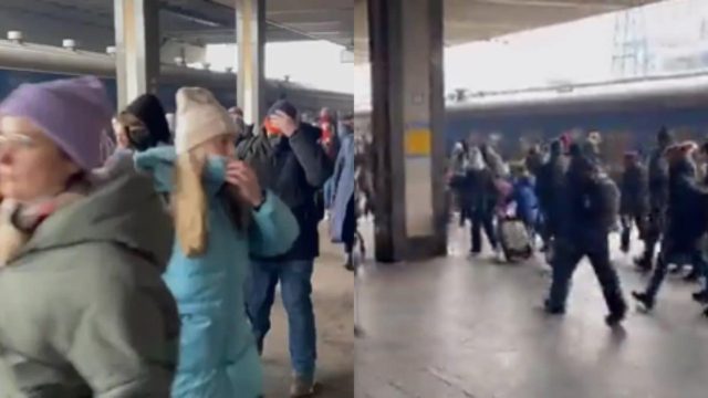 Πανικός στο Κίεβο – Πολίτες τρέχουν τρομαγμένοι για να εγκαταλείψουν τη πόλη (video)