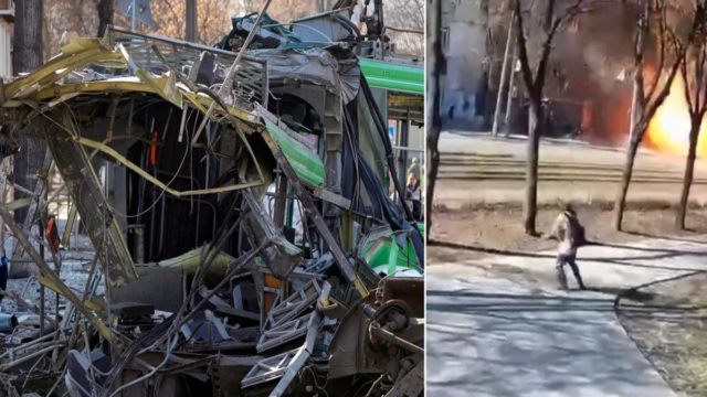 Πόλεμος στην Ουκρανία: Συγκλονιστικό βίντεο από τη στιγμή μεγάλης έκρηξης σε δρόμο του Κιέβου