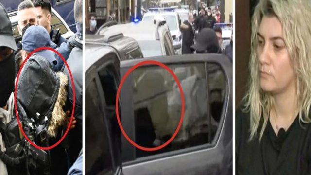 Στην Ευελπίδων η Ρούλα Πισπιρίγκου με κουκούλα και αλεξίσφαιρο γιλέκο – Πρωτοφανή τα μέτρα ασφαλείας (Video)