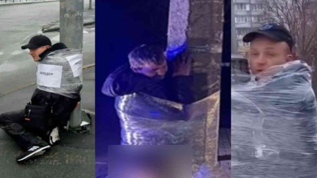 Πόλεμος στην Ουκρανία: Έπιασαν σαμποτέρ, τους έδεσαν σε δέντρο και τους έδειραν άγρια (video)