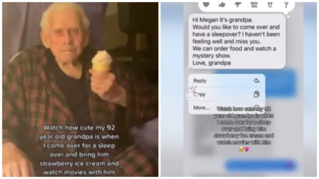 Γυναίκα έγινε viral επειδή έκανε sleepover με τον 92χρονο παππού της που αισθάνθηκε μοναξιά (video)
