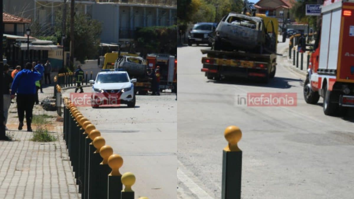 Φρικτό τροχαίο στη Κεφαλονιά: 17χρονος μαθητής το απανθρακωμένο πτώμα – Σώοι οι άλλοι 3 επιβαίνοντες (φωτο)