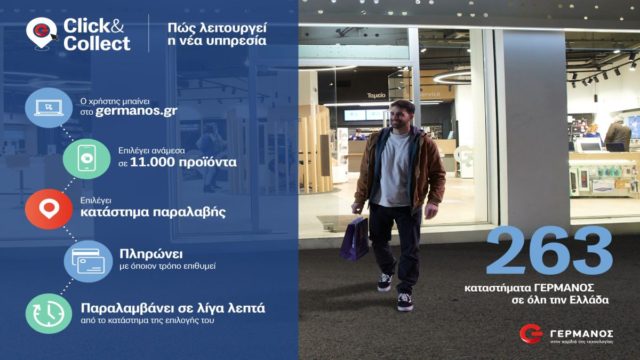 G Click & Collect από τον ΓΕΡΜΑΝΟ: Παραγγέλνεις online και παραλαμβάνεις άμεσα από κατάστημα