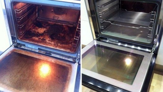 Έβαλε μαγειρική σόδα στον φούρνο και είπε αντίο στη βρωμιά