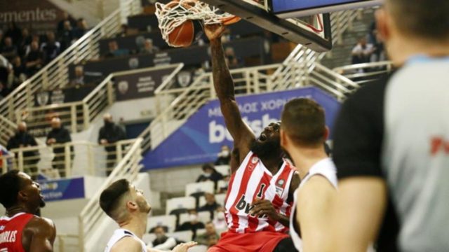 ΠΑΟΚ – Ολυμπιακός 73-84: Άνετη νίκη για τους ερυθρόλευκους