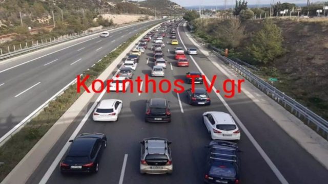 Εθνική Οδός: Ουρές χιλιομέτρων στο ρεύμα προς Αθήνα – Σοβαρό τροχαίο στην Κινέτα με έναν εγκλωβισμένο