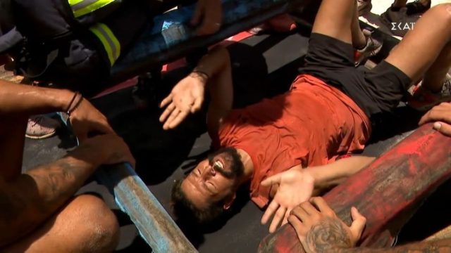 Survivor 5: Ατύχημα για τον Απόστολο Ρουβά – “Του έβαλαν… για να μπορέσει να σηκωθεί”